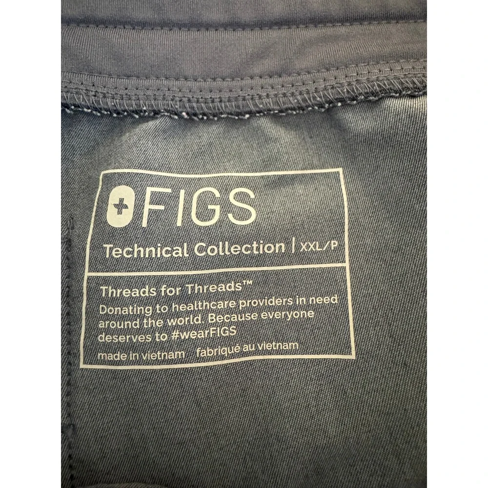 FIGS Zamora Jogger Technical Women's Heather Blue Scrub‎ Pants XXL/P W23SW2016P
